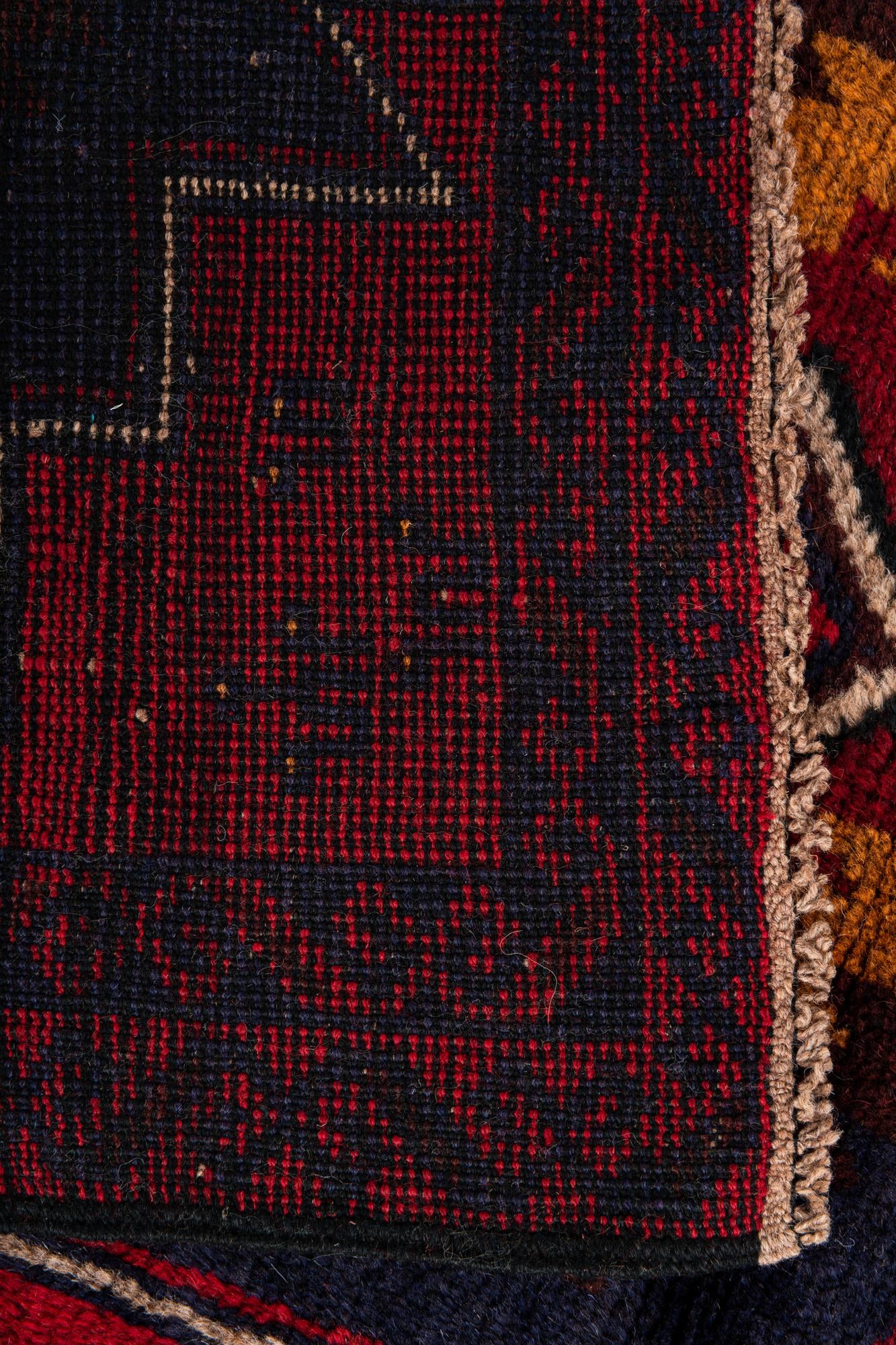2' 10 x 4' 10 Hand Knotted Balouch Persian Wool Rug
