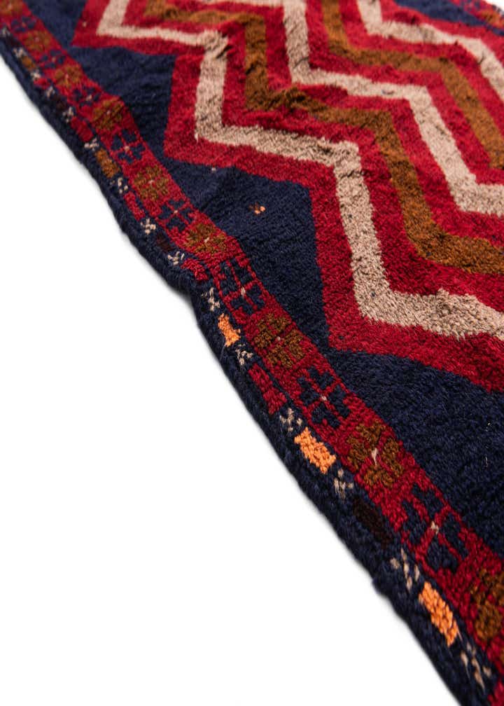 2' 9 x 4' 7 Hand Knotted Balouch Persian Wool Rug