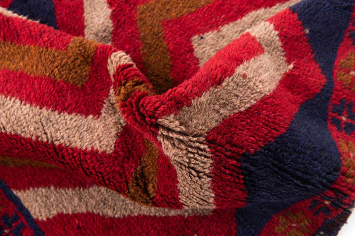 2' 9 x 4' 7 Hand Knotted Balouch Persian Wool Rug