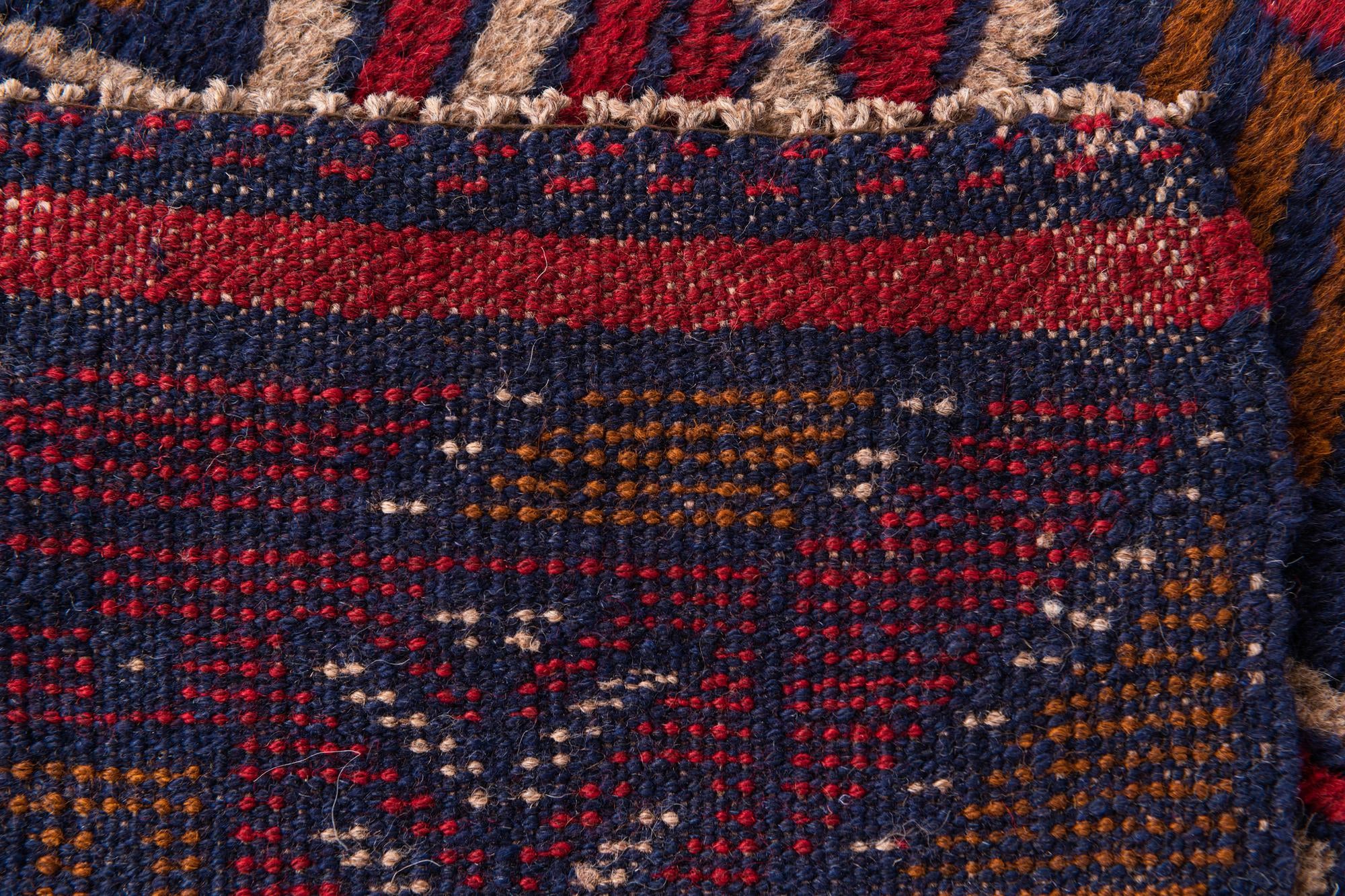 2' 9 x 4' 7 Hand Knotted Balouch Persian Wool Rug