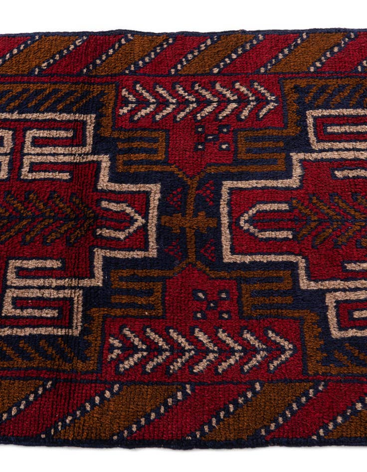 Detail image of 2' 9 x 4' 7 Hand Knotted Balouch Persian Wool Rug