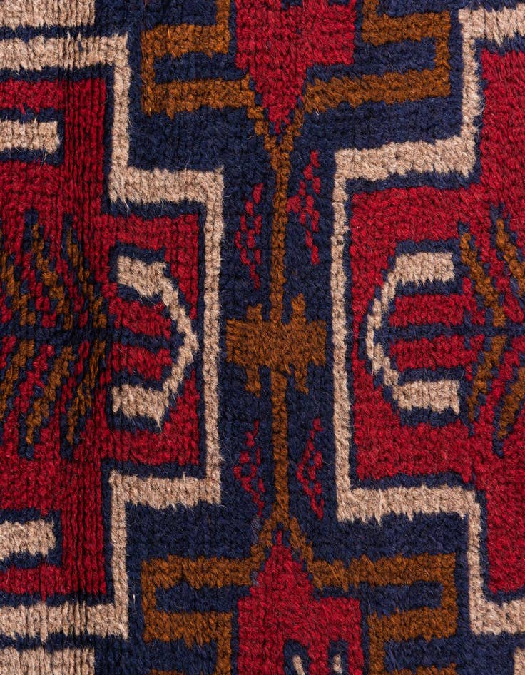 Detail image of 2' 9 x 4' 7  Hand Knotted Balouch Persian Wool Rug