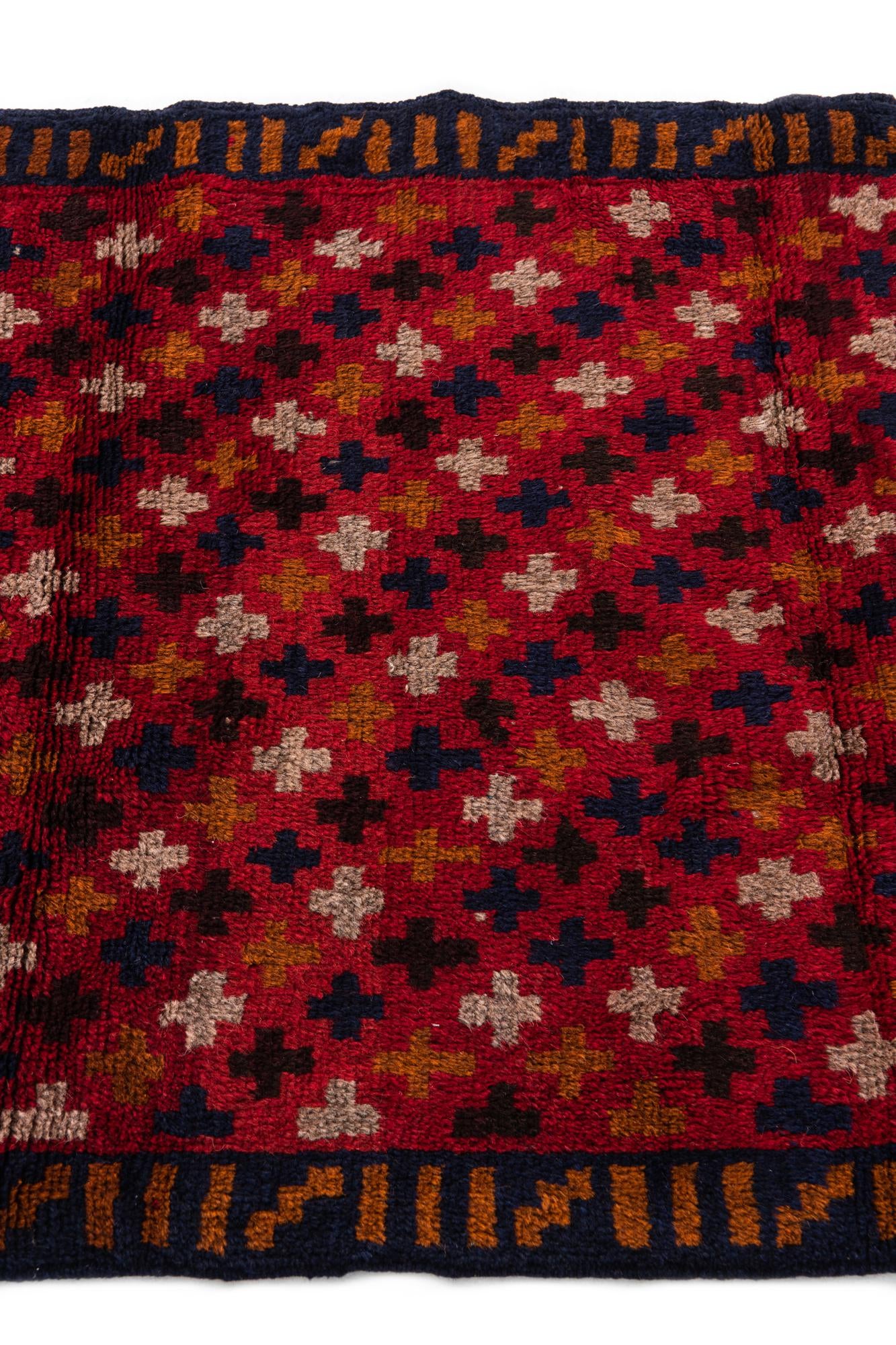 3' x 4' 5 Hand Knotted Balouch Persian Wool Rug