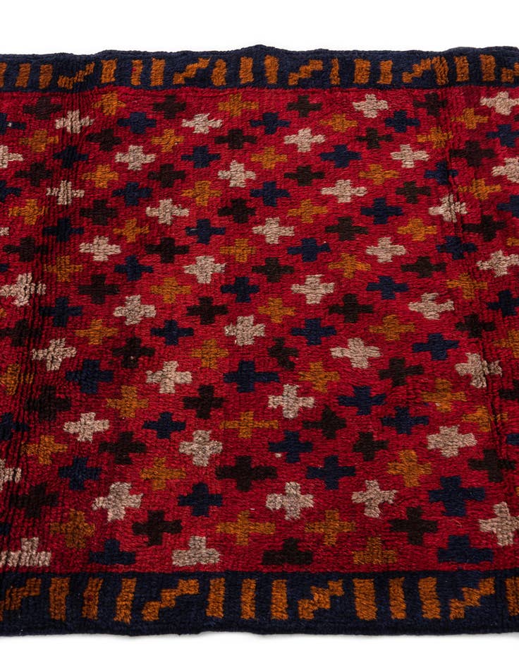 Detail image of 3' x 4' 5  Hand Knotted Balouch Persian Wool Rug