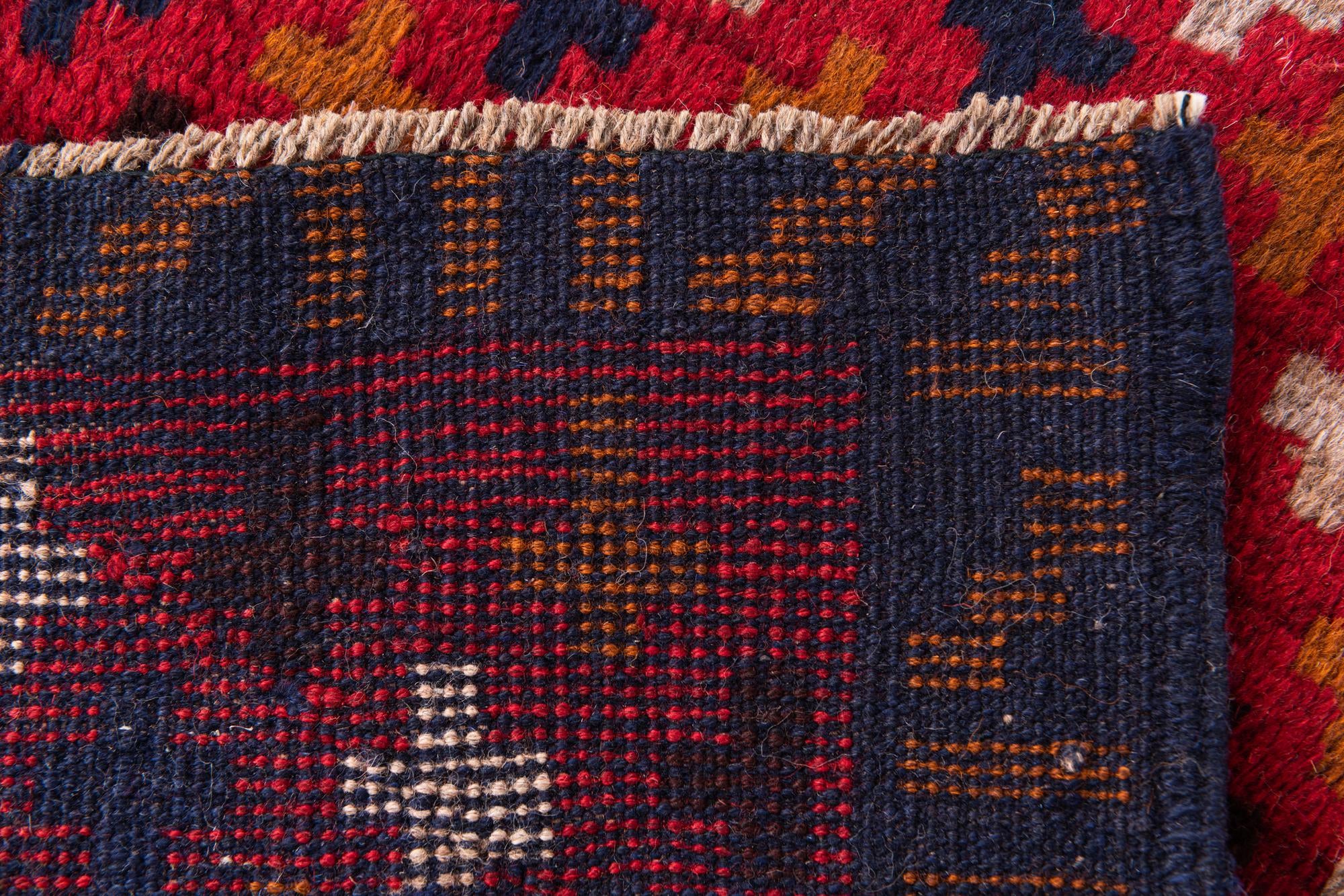 3' x 4' 5 Hand Knotted Balouch Persian Wool Rug