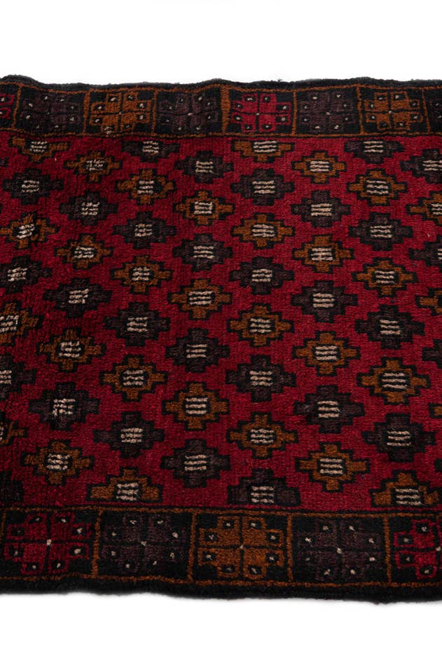 Detail image of 2' 10 x 4' 6 Hand Knotted Balouch Persian Wool Rug