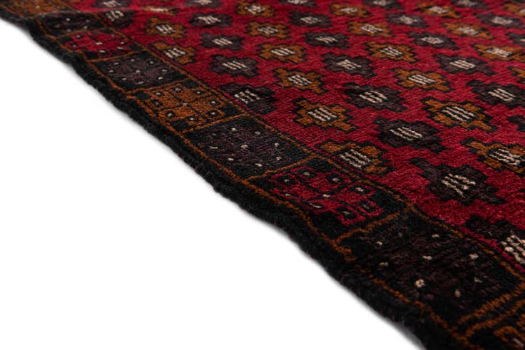 Detail image of 2' 10 x 4' 6 Hand Knotted Balouch Persian Wool Rug