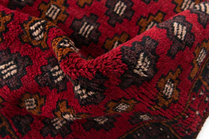 2' 10 x 4' 6 Hand Knotted Balouch Persian Wool Rug