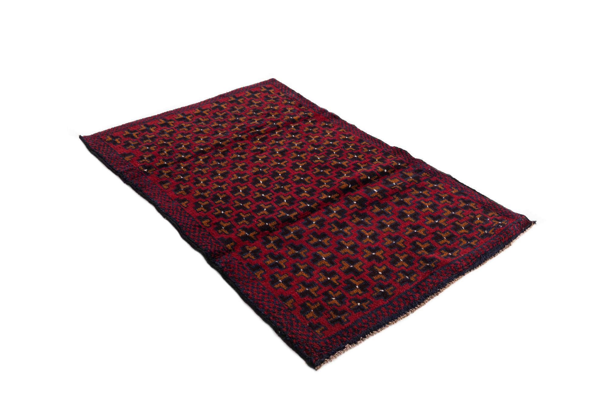 2' 10 x 4' 5 Hand Knotted Balouch Persian Wool Rug