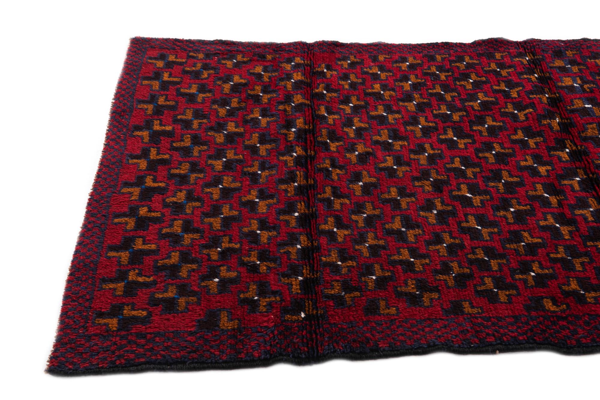 2' 10 x 4' 5 Hand Knotted Balouch Persian Wool Rug