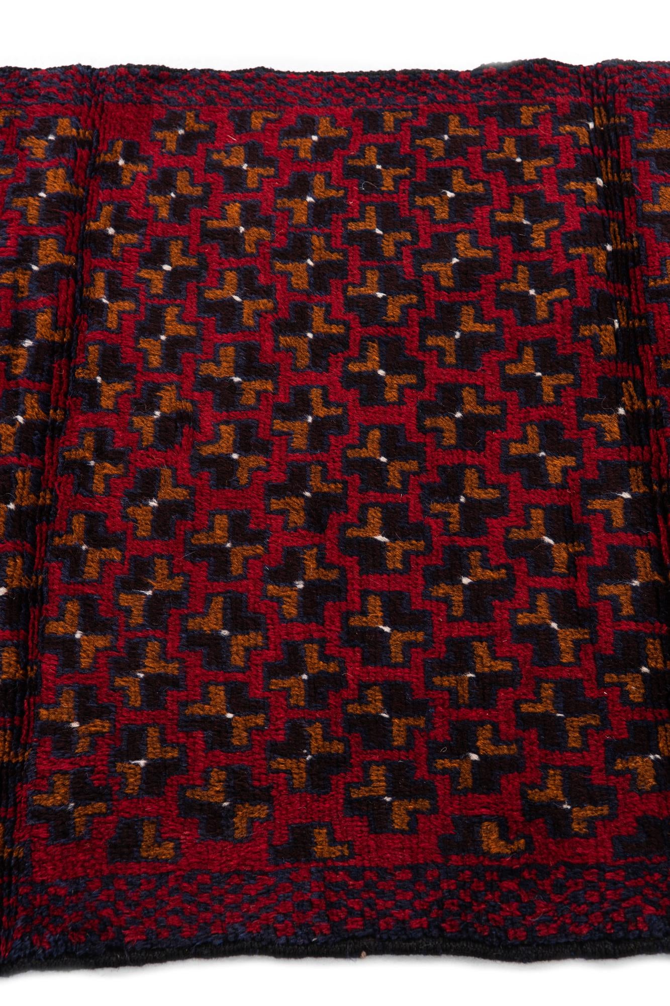 2' 10 x 4' 5 Hand Knotted Balouch Persian Wool Rug