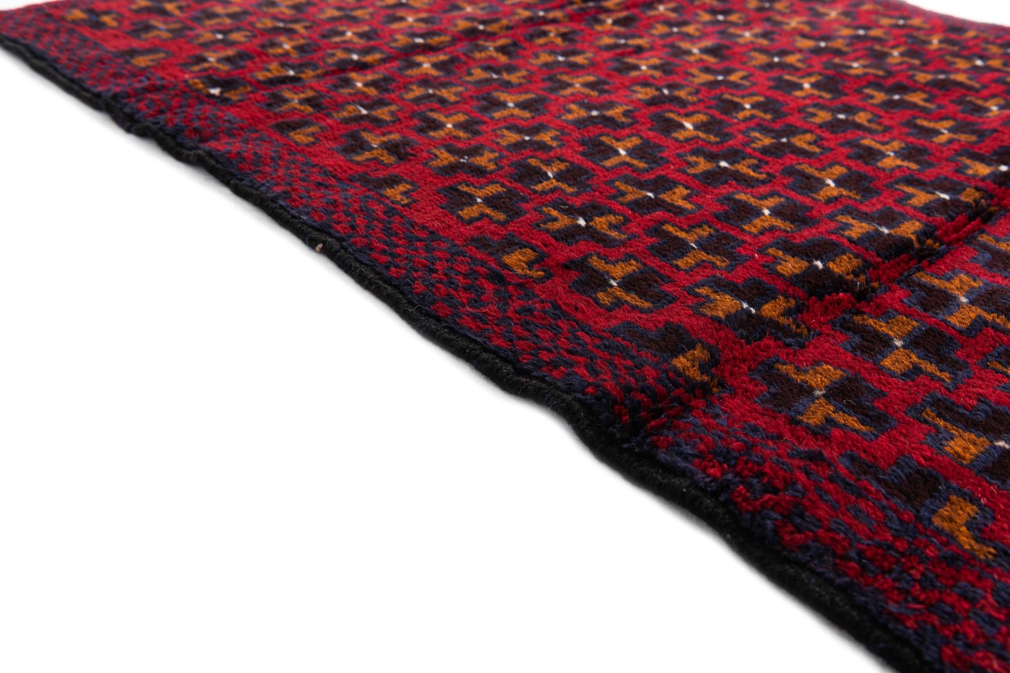 2' 10 x 4' 5 Hand Knotted Balouch Persian Wool Rug