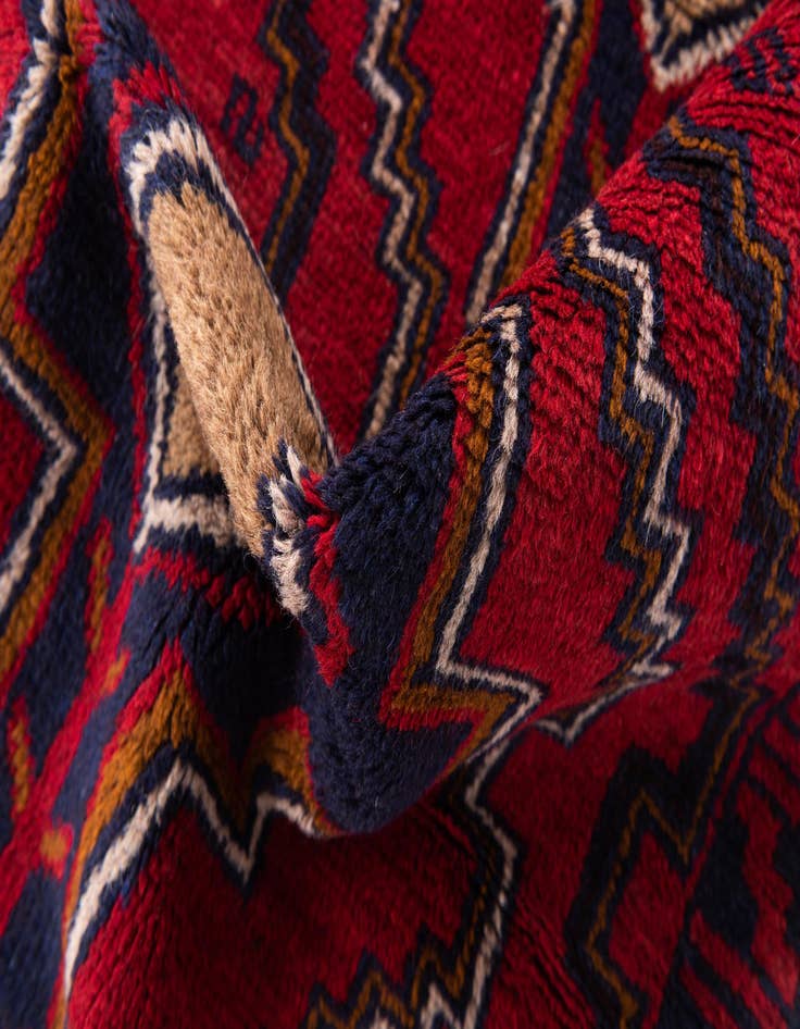Detail image of 2' 9 x 4' 8  Hand Knotted Balouch Persian Wool Rug