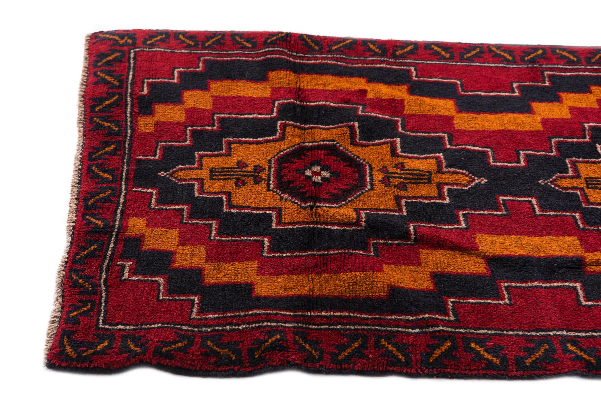 2' 10 x 4' 9 Hand Knotted Balouch Persian Wool Rug