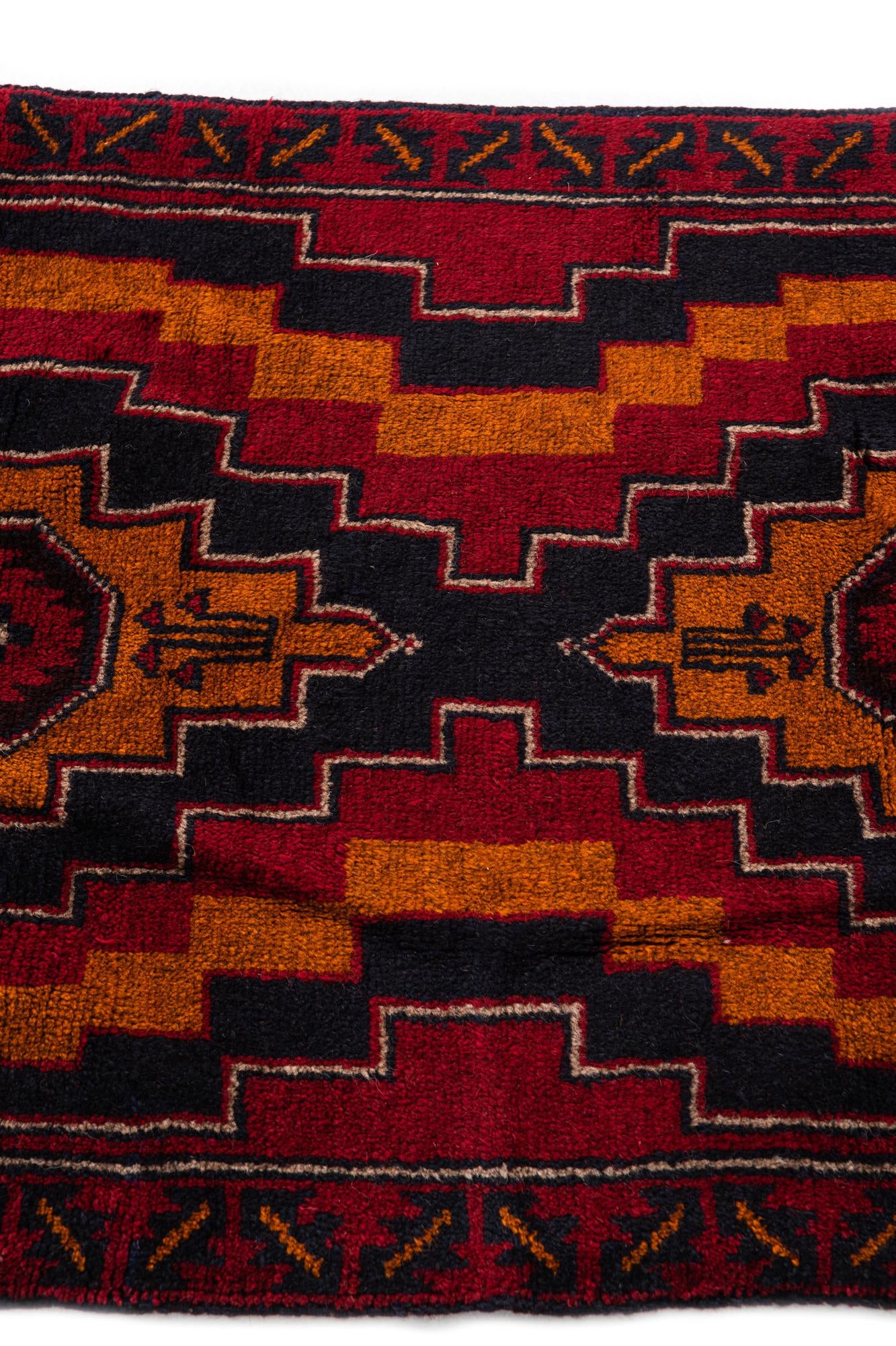 2' 10 x 4' 9 Hand Knotted Balouch Persian Wool Rug