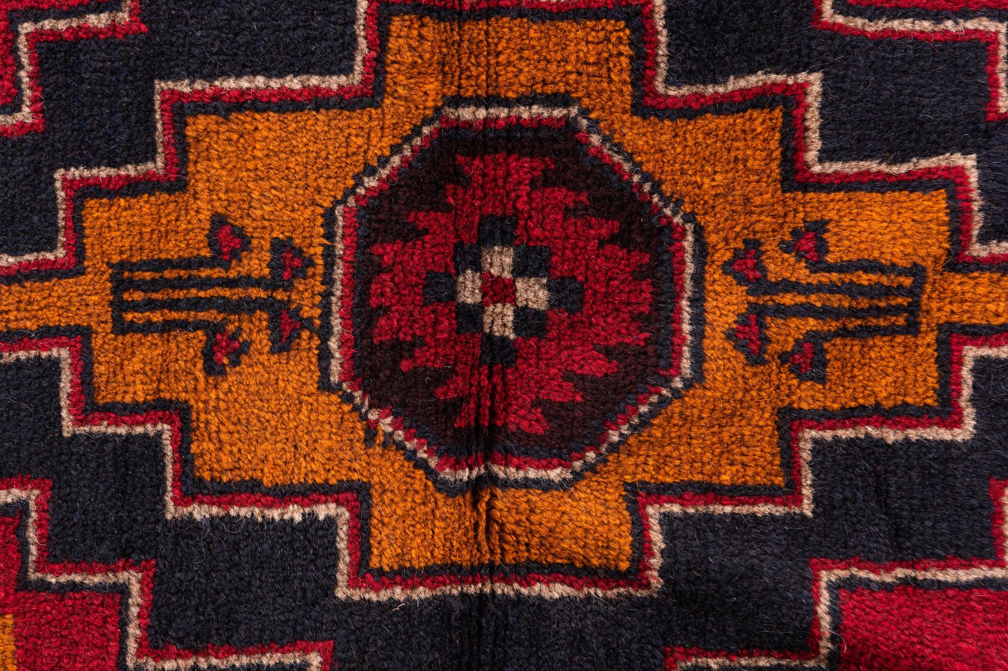 2' 10 x 4' 9 Hand Knotted Balouch Persian Wool Rug