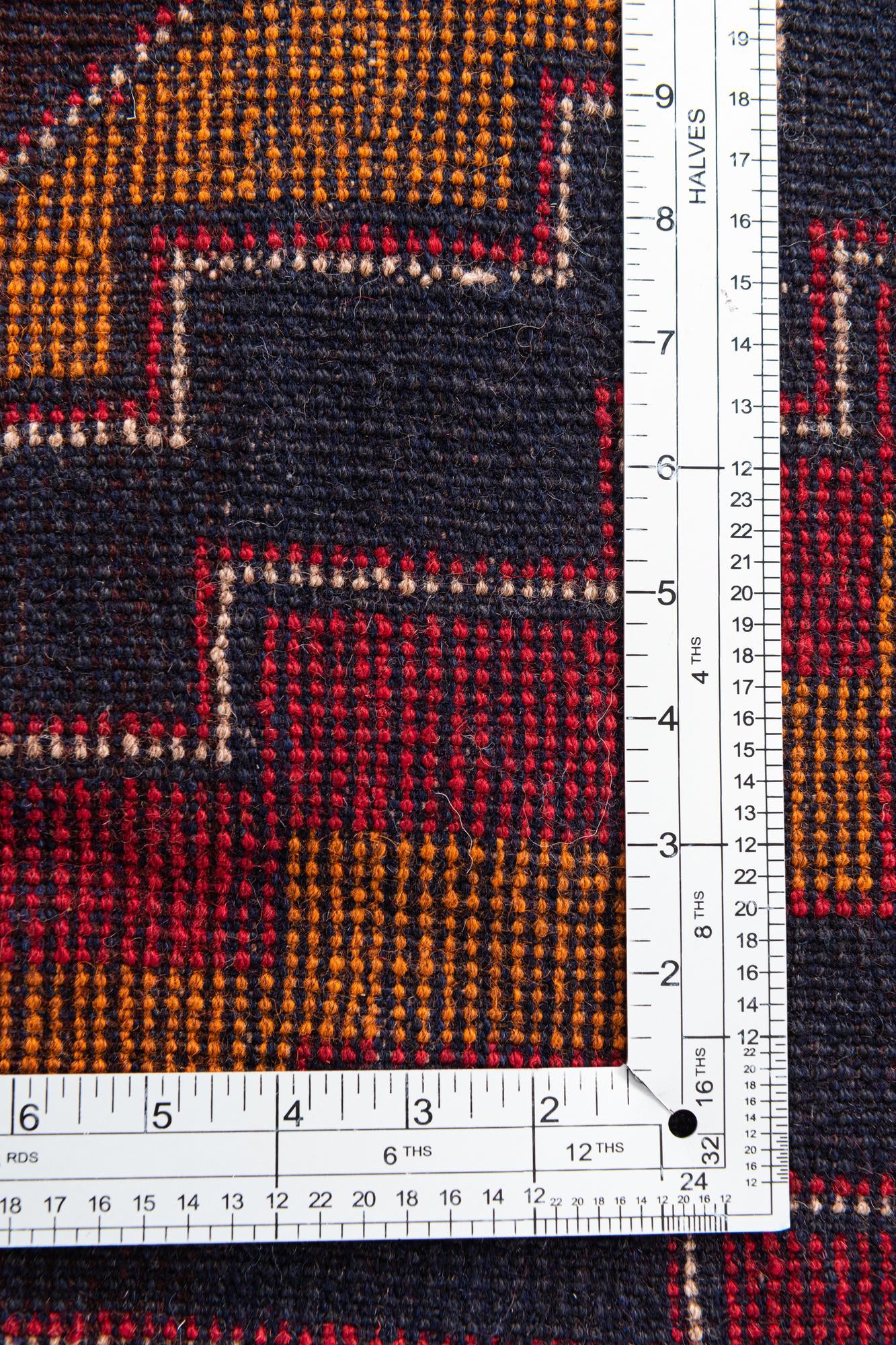 2' 10 x 4' 9 Hand Knotted Balouch Persian Wool Rug