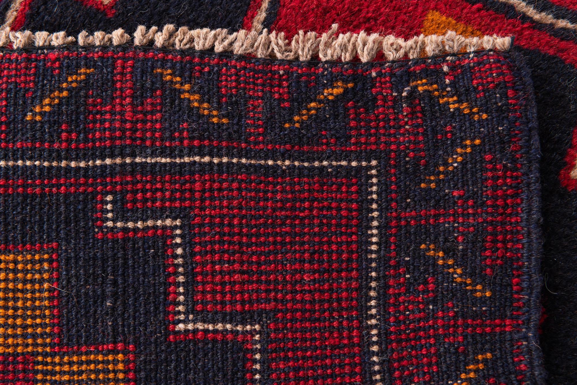2' 10 x 4' 9 Hand Knotted Balouch Persian Wool Rug
