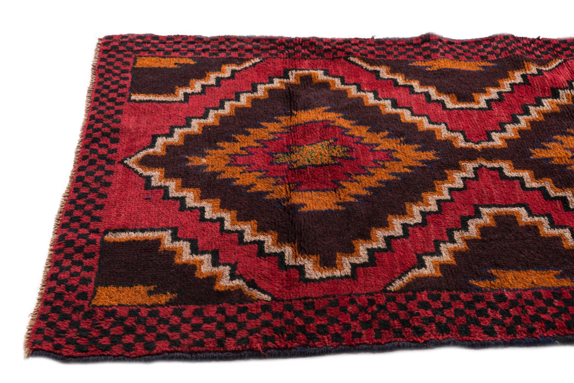 2' 10 x 4' 7 Hand Knotted Balouch Persian Wool Rug