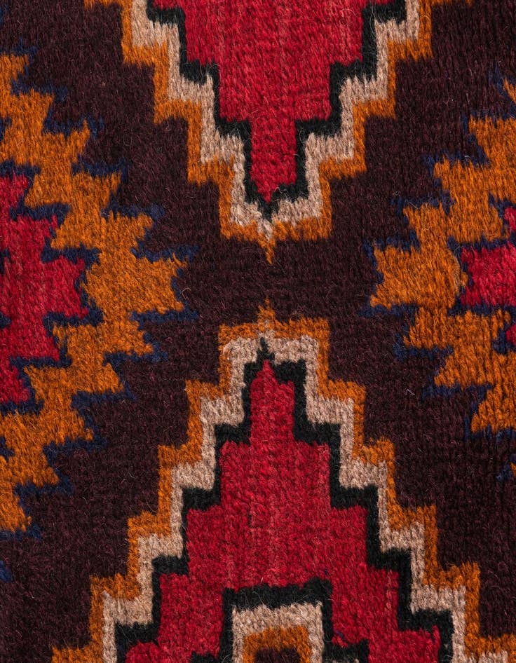Detail image of 2' 10 x 4' 7  Hand Knotted Balouch Persian Wool Rug