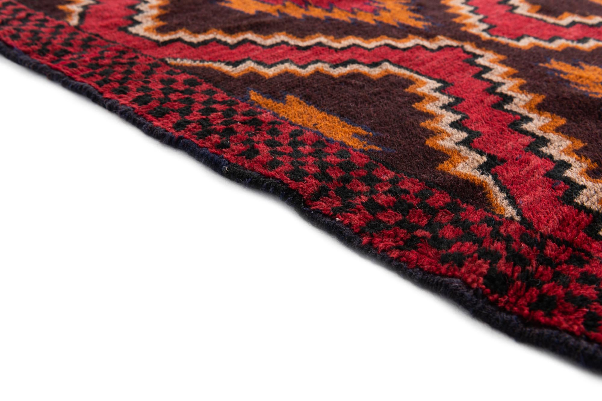 2' 10 x 4' 7 Hand Knotted Balouch Persian Wool Rug
