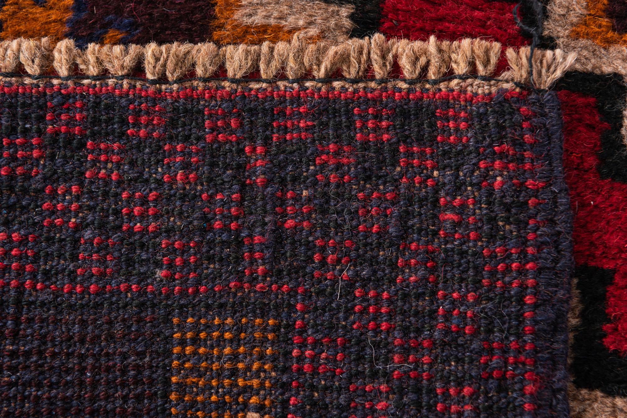 2' 10 x 4' 7 Hand Knotted Balouch Persian Wool Rug