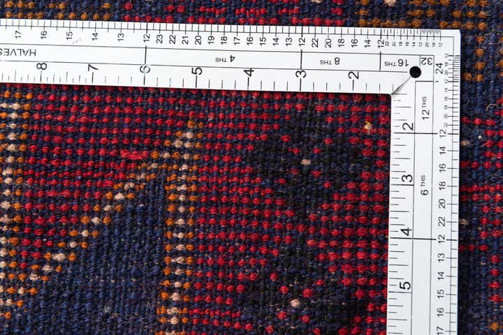 3' x 4' 7 Hand Knotted Balouch Persian Wool Rug