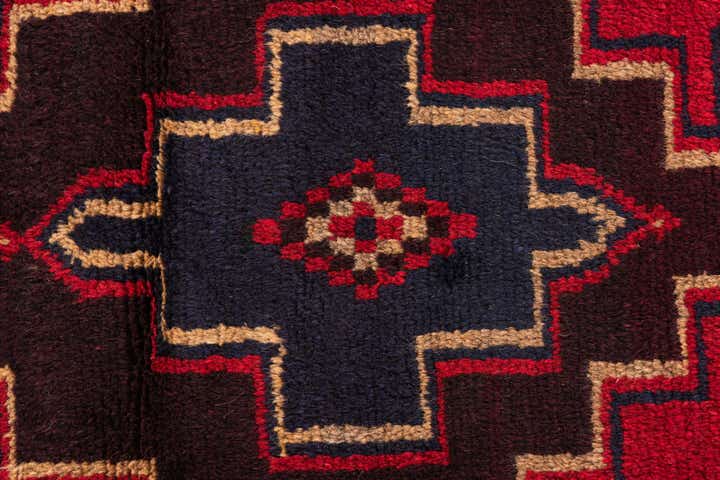 3' x 4' 8 Hand Knotted Balouch Persian Wool Rug