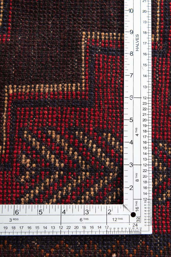 3' x 4' 8 Hand Knotted Balouch Persian Wool Rug