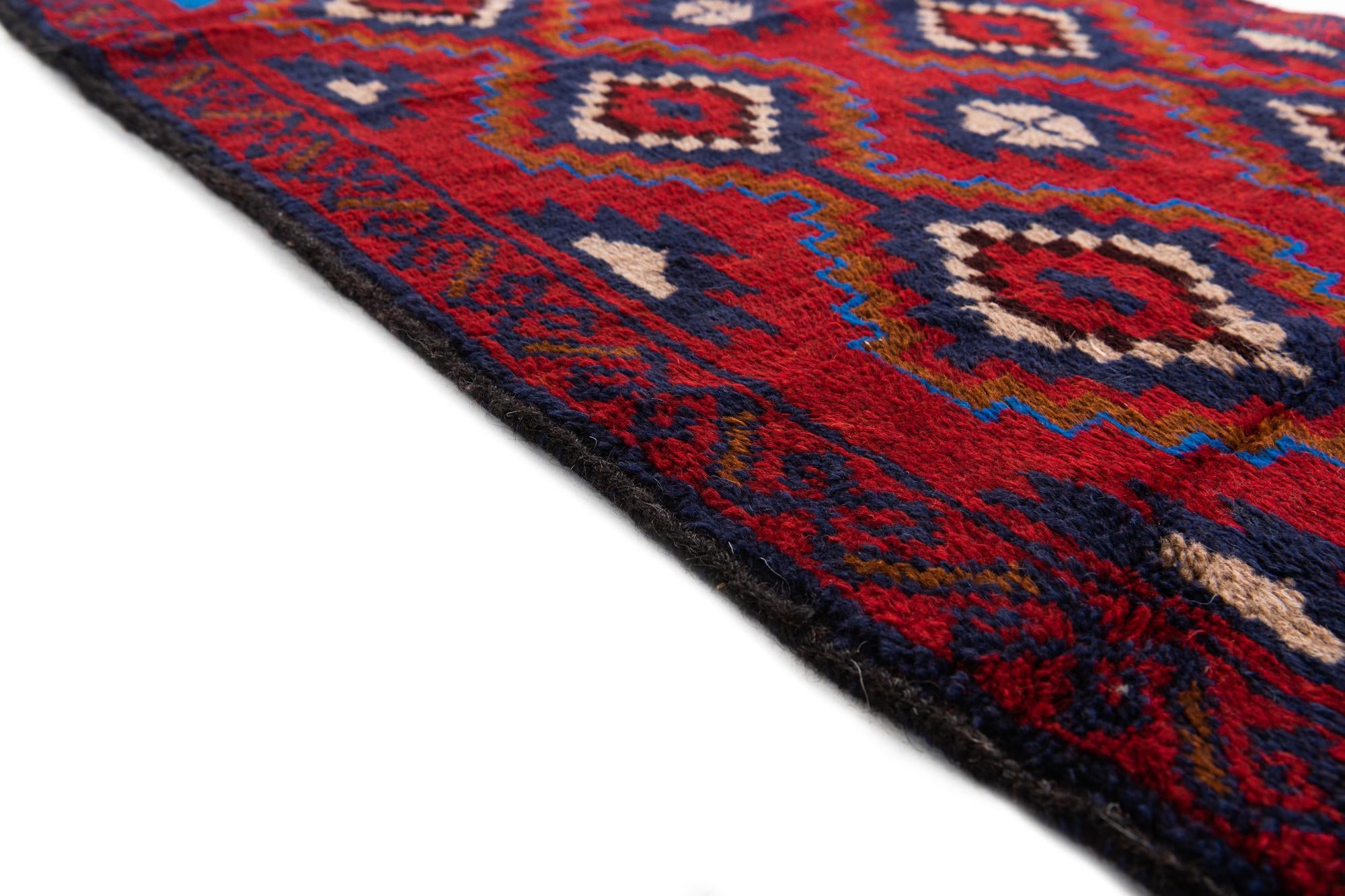 2' 10 x 4' 8 Hand Knotted Balouch Persian Wool Rug