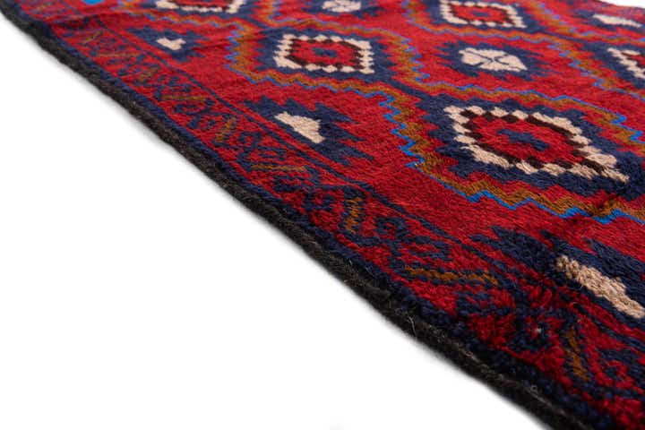 2' 10 x 4' 8 Hand Knotted Balouch Persian Wool Rug