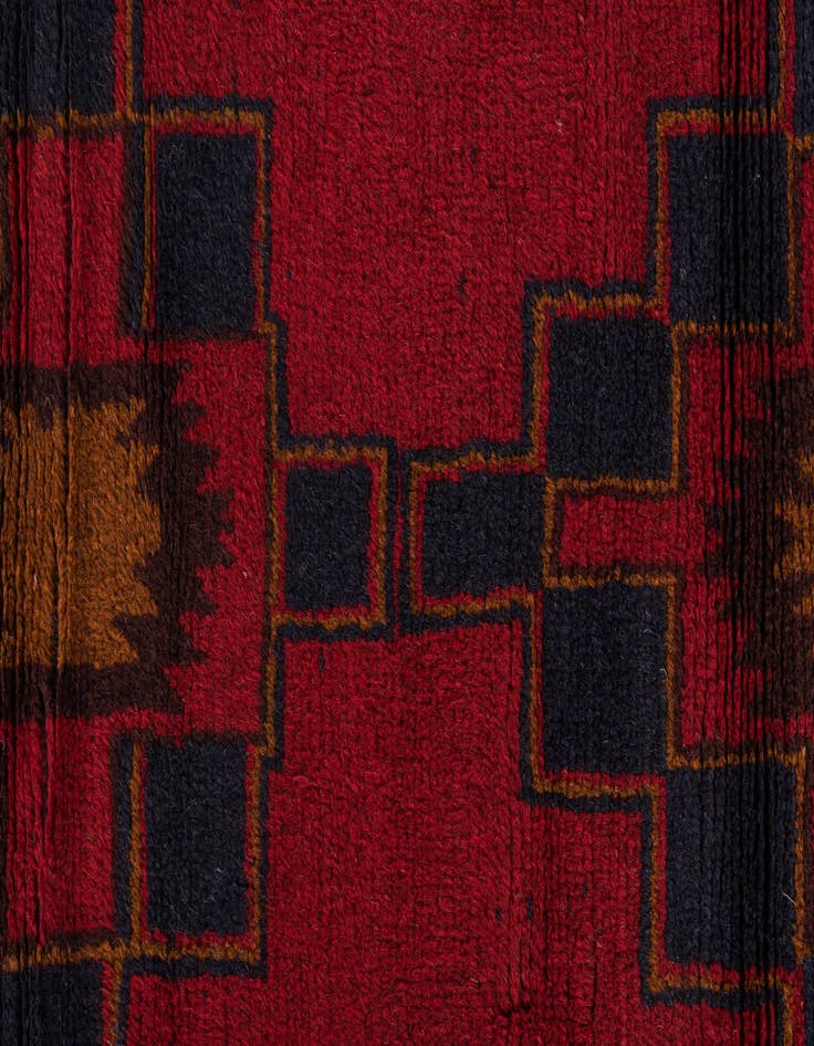 Detail image of 2' 10 x 4' 9  Hand Knotted Balouch Persian Wool Rug