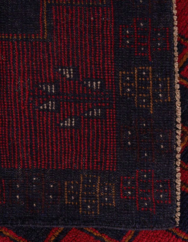 Detail image of 2' 10 x 4' 9  Hand Knotted Balouch Persian Wool Rug