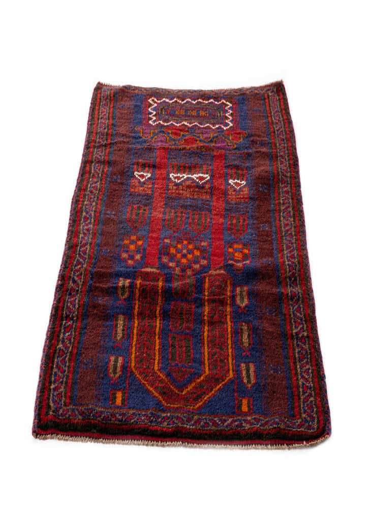 2' 10 x 4' 8 Hand Knotted Balouch Persian Wool Rug