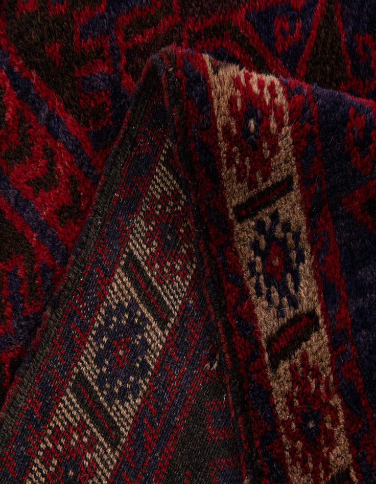 Detail image of 3' x 4' 9  Hand Knotted Balouch Persian Wool Rug