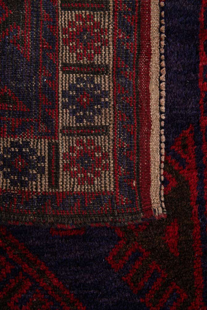 3' x 4' 9 Hand Knotted Balouch Persian Wool Rug