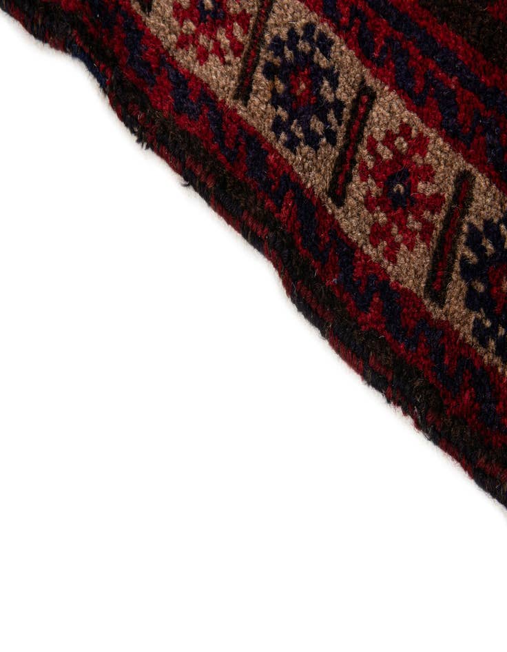 Detail image of 3' x 4' 9  Hand Knotted Balouch Persian Wool Rug