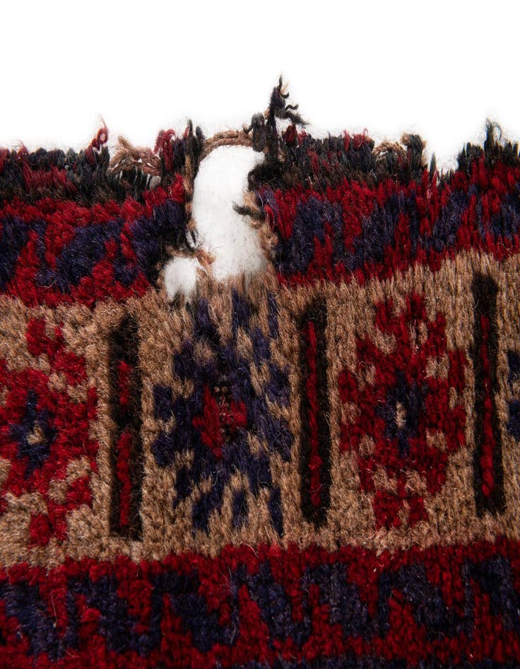 Detail image of 3' x 4' 9  Hand Knotted Balouch Persian Wool Rug