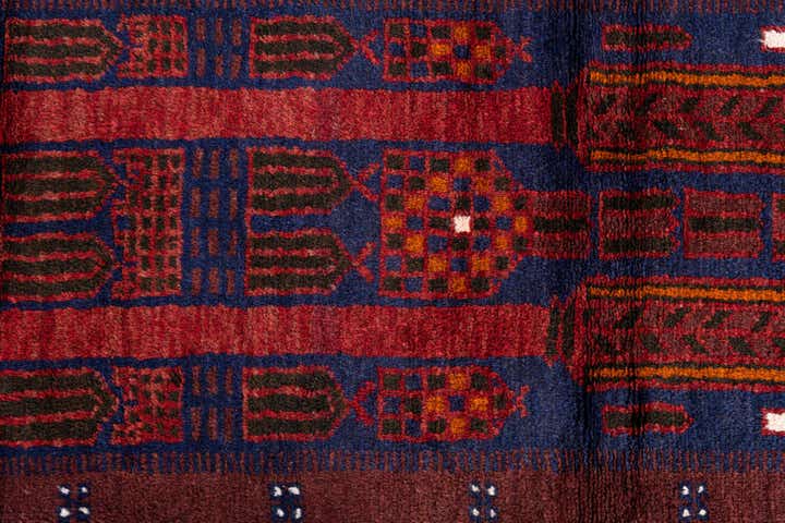 2' 10 x 4' 10 Hand Knotted Balouch Persian Wool Rug