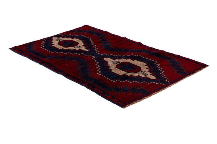 2' 10 x 4' 7 Hand Knotted Balouch Persian Wool Rug