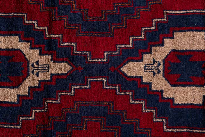 2' 10 x 4' 7 Hand Knotted Balouch Persian Wool Rug
