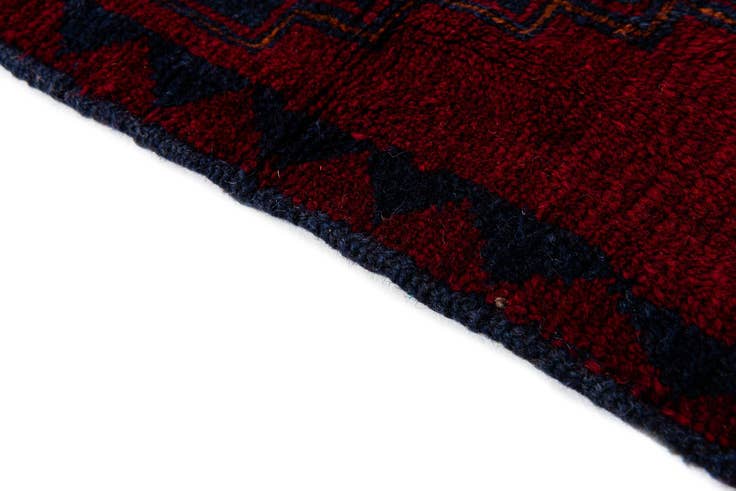 Detail image of 2' 10 x 4' 7 Hand Knotted Balouch Persian Wool Rug