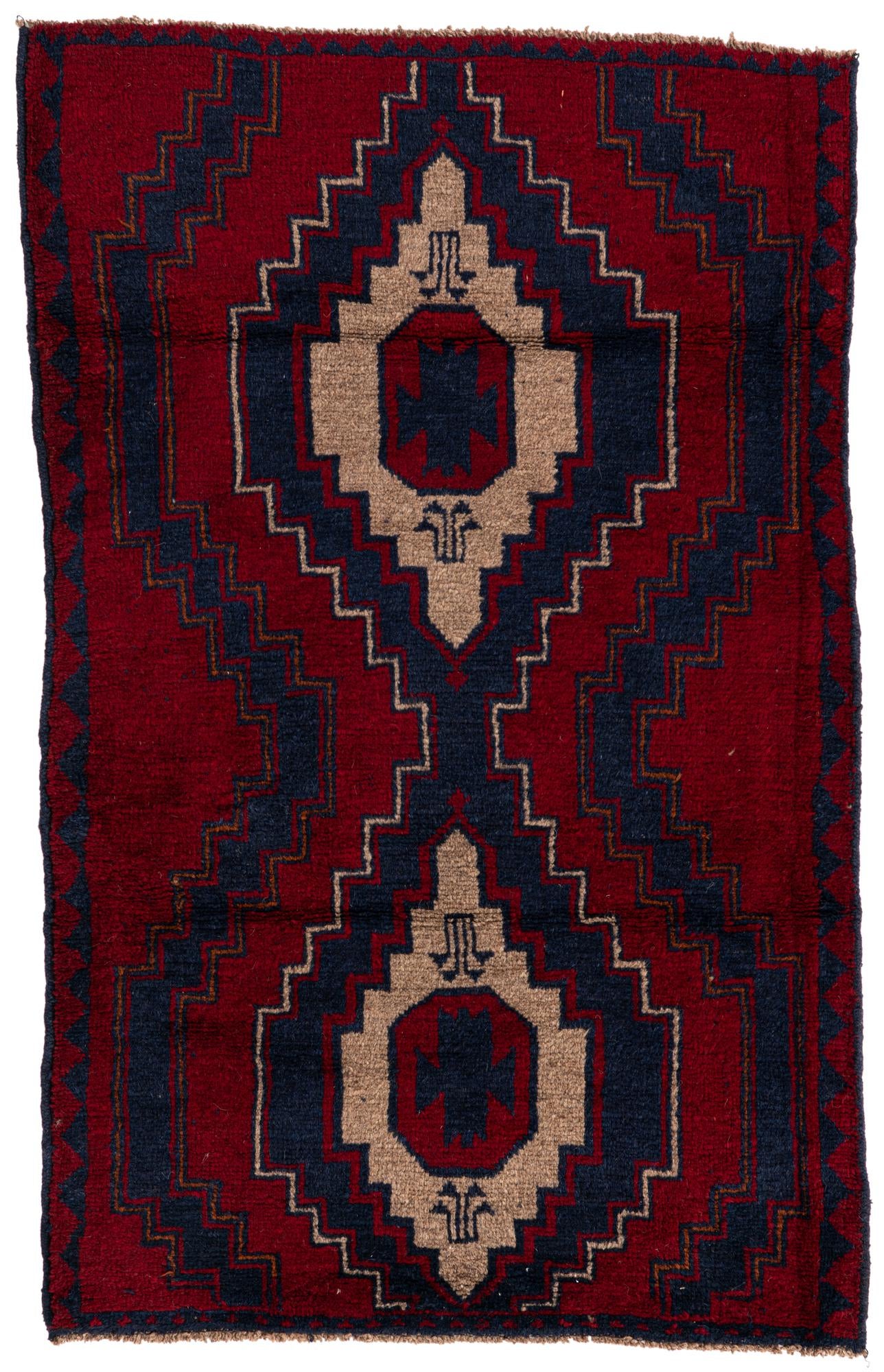 2' 10 x 4' 7 Hand Knotted Balouch Persian Wool Rug