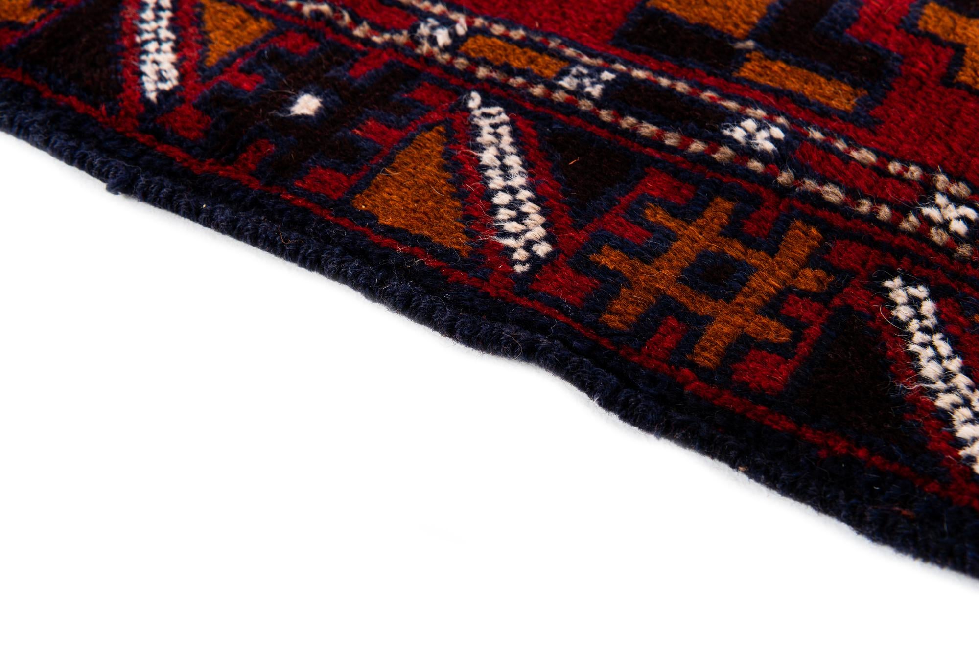 2' 10 x 4' 7 Hand Knotted Balouch Persian Wool Rug