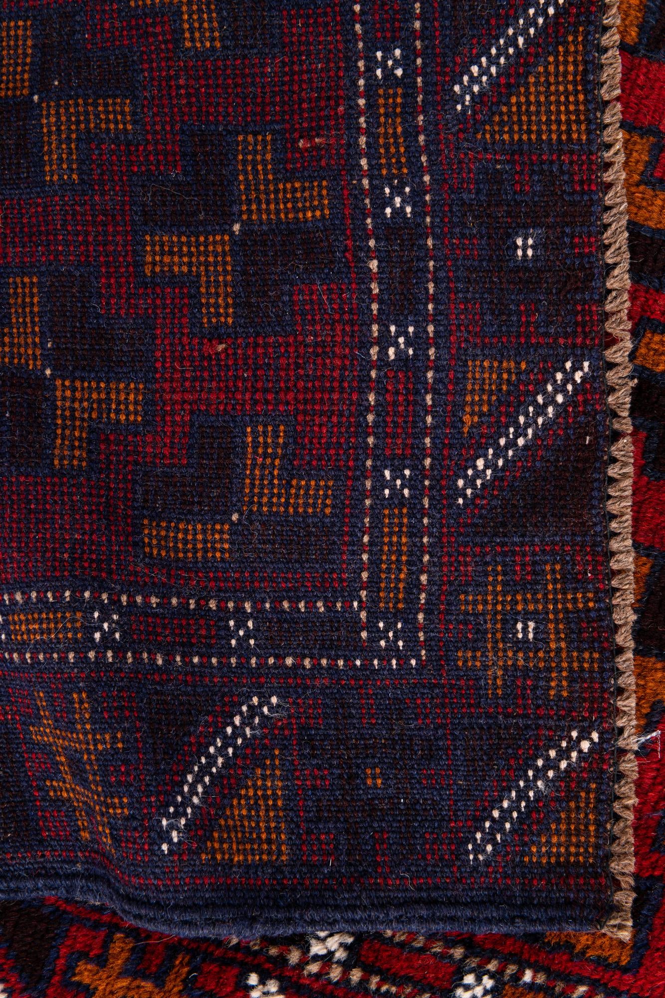 2' 10 x 4' 7 Hand Knotted Balouch Persian Wool Rug