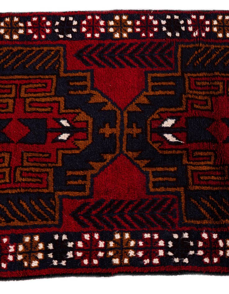 Detail image of 2' 11 x 4' 7  Hand Knotted Balouch Persian Wool Rug