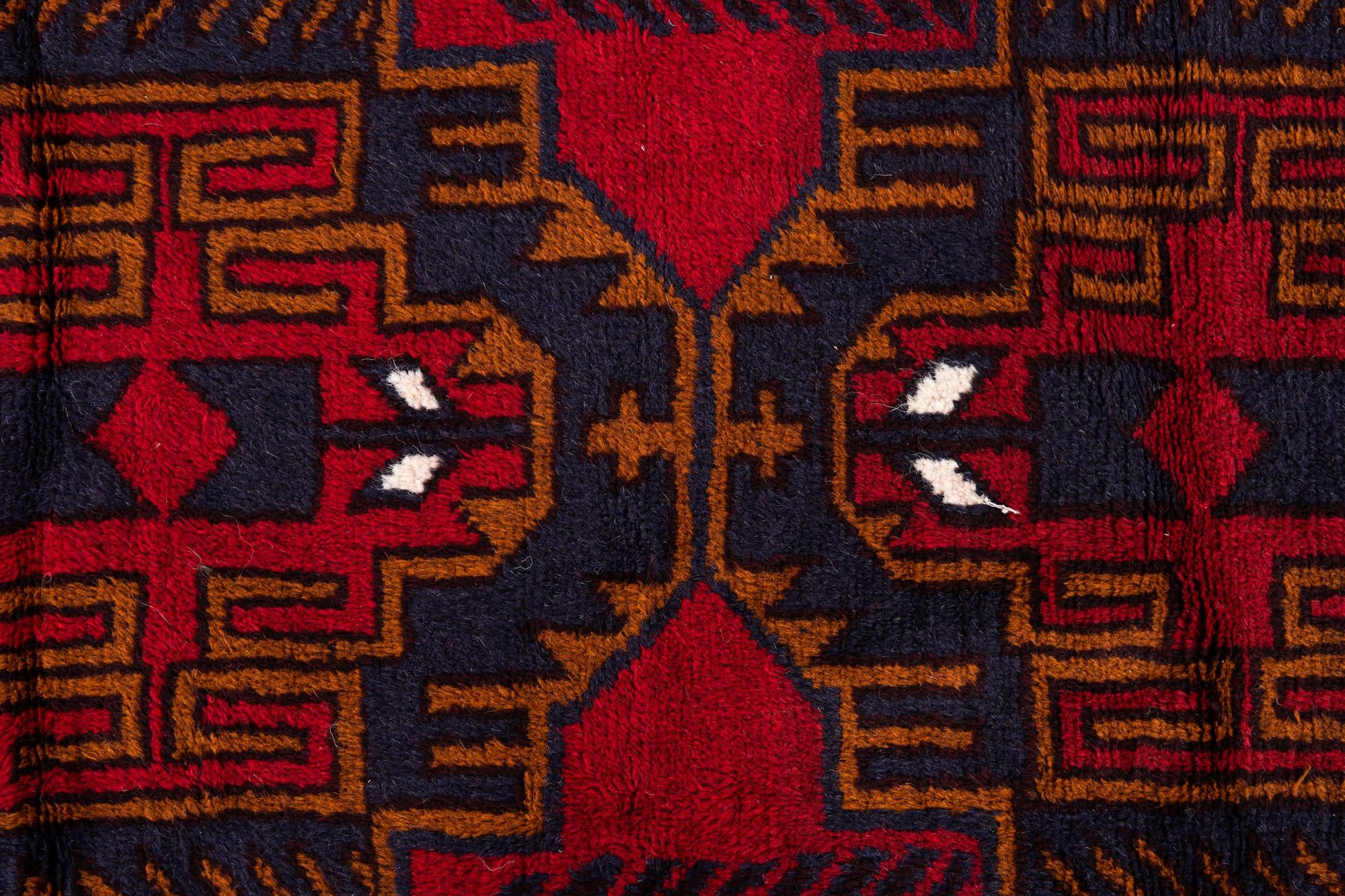2' 11 x 4' 7 Hand Knotted Balouch Persian Wool Rug