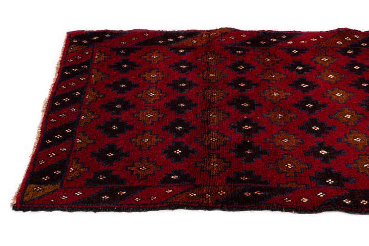 2' 10 x 4' 6 Hand Knotted Balouch Persian Wool Rug