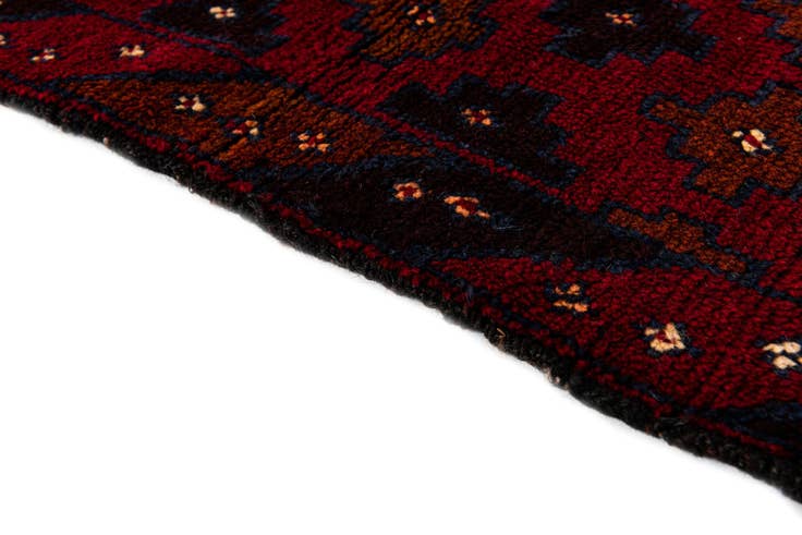 Detail image of 2' 10 x 4' 6 Hand Knotted Balouch Persian Wool Rug
