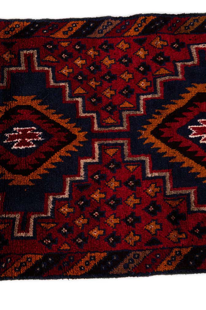 2' 11 x 4' 6 Hand Knotted Balouch Persian Wool Rug